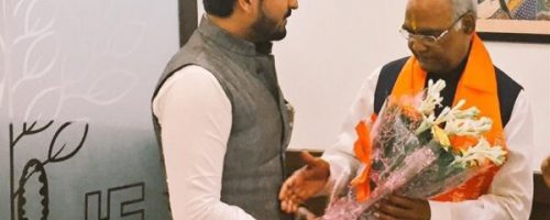 With the Hon. President of India